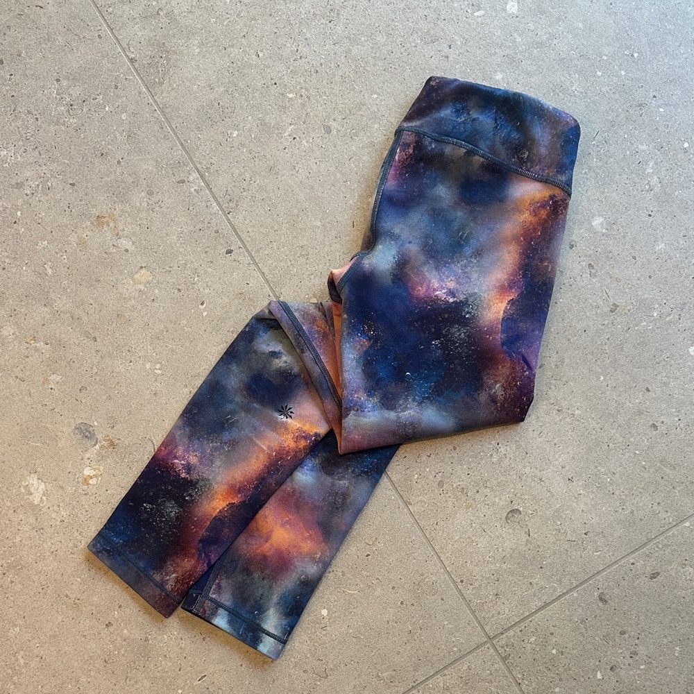 Athleta Galaxy Print Girls Leggings - 12 years
